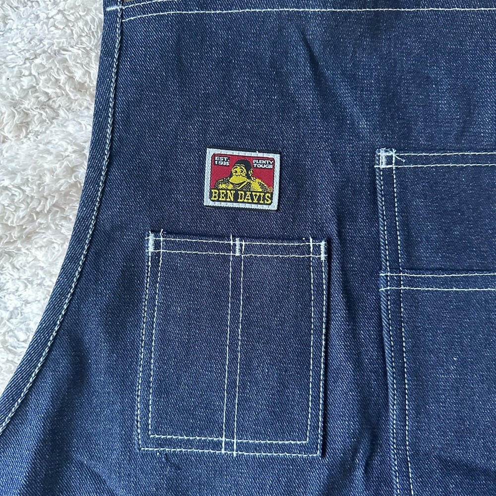 New Ben Davis Dark Blue Denim Apron with Pockets